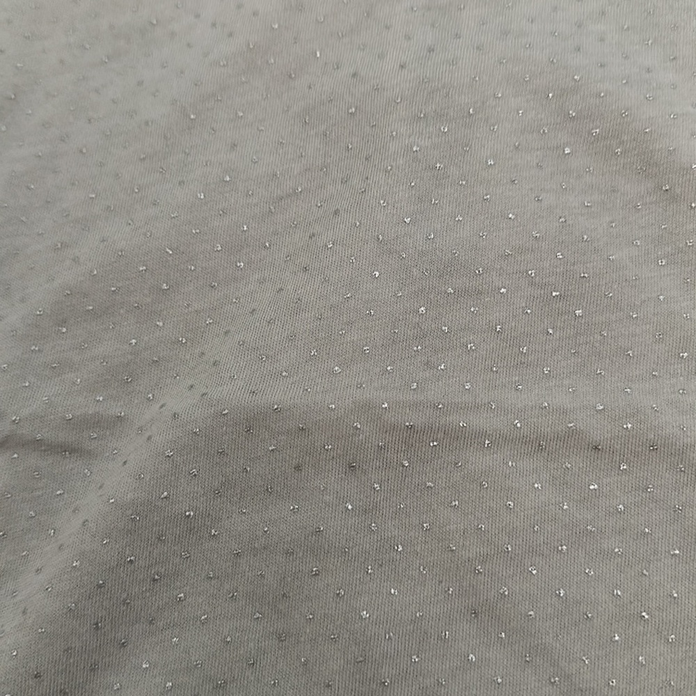 COPY - Abercrombie & Fitch light grey metallic silver polka dot racer back tank - Picture 3 of 5
